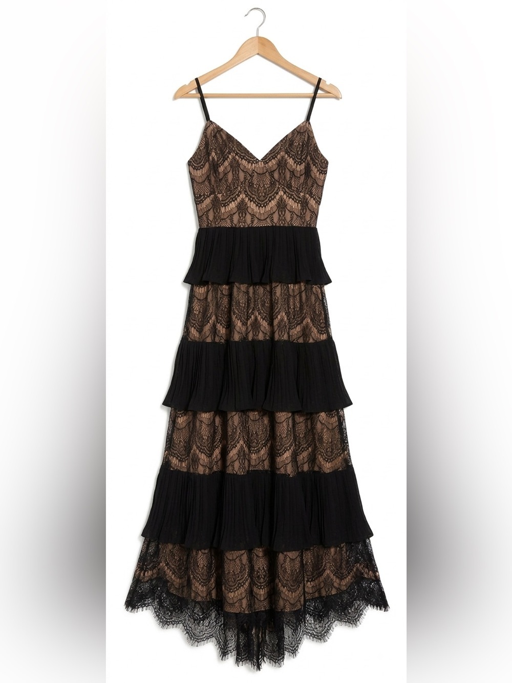 Black Lace Maxi Dress Whimsy Goth LARGE
